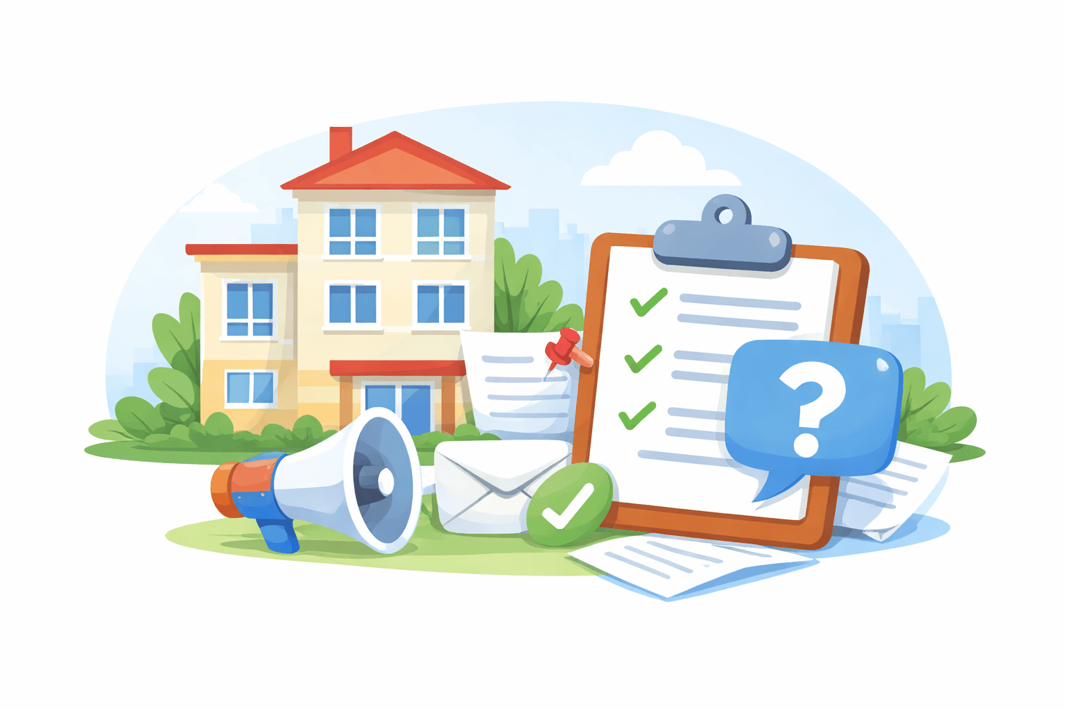 Ілюстрація письмового опитування співвласників ОСББ